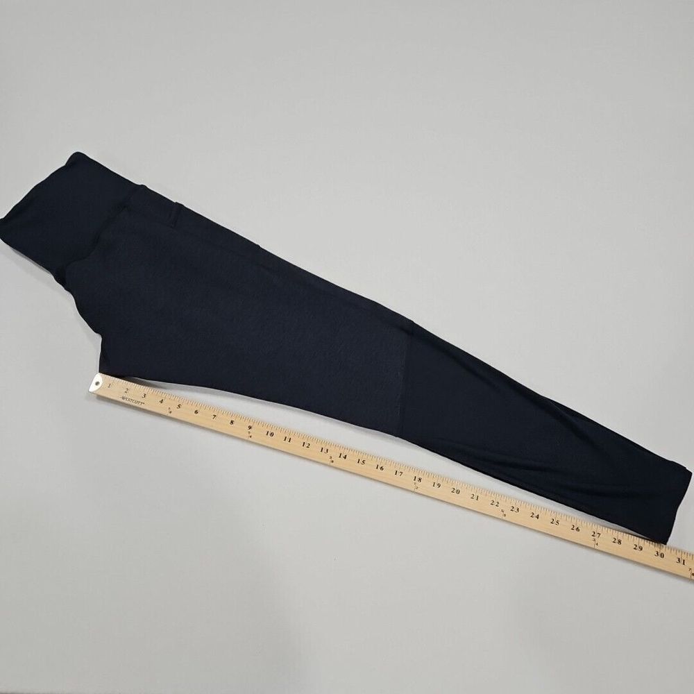 Athleta Exhale Heel Tight 1X Heathered Blue High Rise Leggings‎ Pockets Softluxe - Picture 9 of 11